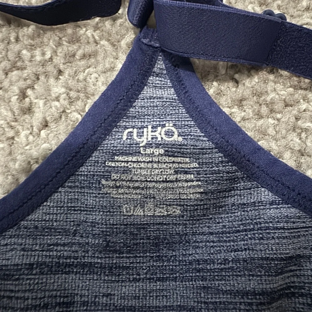 Champion/Ryka Sports Bra Size Large Blue and Yellow